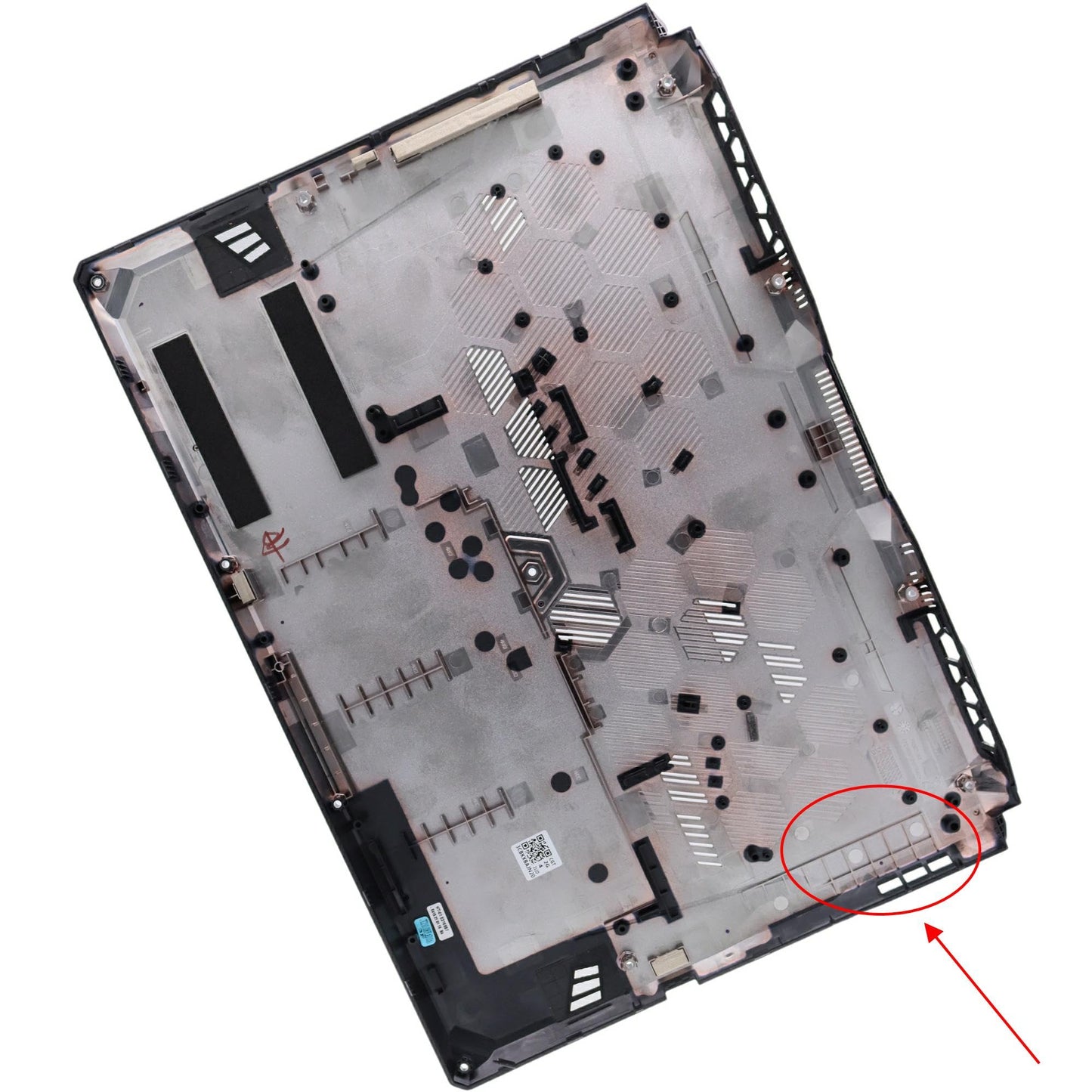 Deal4GO Black Bottom Case Lower Base Cover (3 Air Outlet) Replacement for ASUS TUF Gaming FA506 FX506 FA566 Series