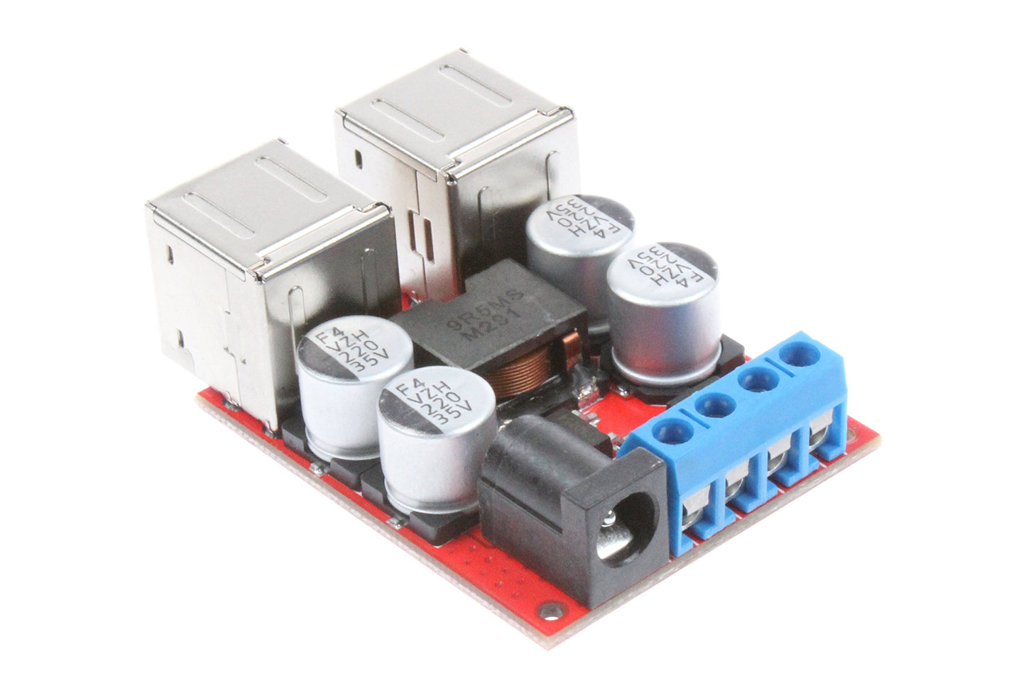 NOYITO 8A 4 USB Charger Power Supply Module DC 12V 24V 8-35V Buck to DC 5V 2A 4-Port USB for Car Charger Module 5V Device