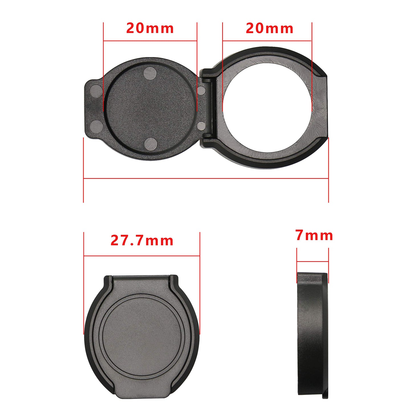 Webcam Lens Cap,Gelrhonr Webcam Privacy Cover for HD Pro Webcam C920 C922 C930e,Protecting Your Privacy Security 2PCS (Black-Large)