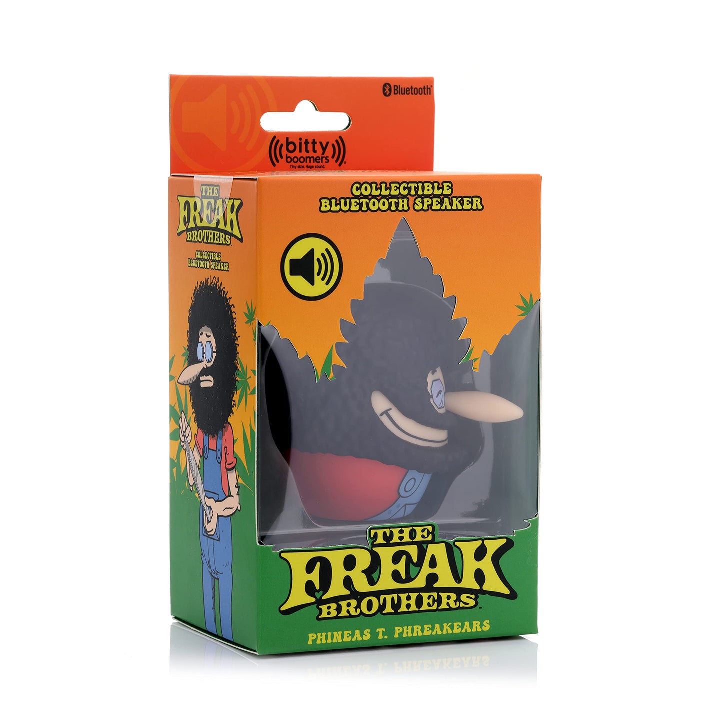 Bitty Boomers The Freak Brothers: Phineas T. Phreakears - Mini Bluetooth Speaker, Multicolored