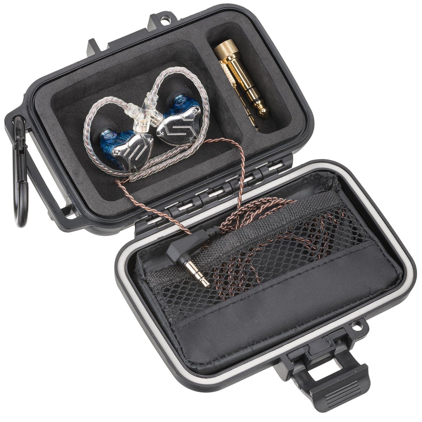 GIGCASE® in-Ear Monitor Hard Case (Small) - Compatible with KZ ZS10/ZS10 Pro/ZSN/ZST/ZEX/AS10/AS16/ZSN Pro X, YINYOO, CCZ Melody - IEM, in-Ears