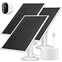 6V 4.5W Solar Panel Charge for Arlo Pro 4 / Pro 3 / Pro 5S 2K /Arlos Ultra/Ultra 2 / Arlo Go 2, IP 65 Waterproof for Continuous Power Supply in The