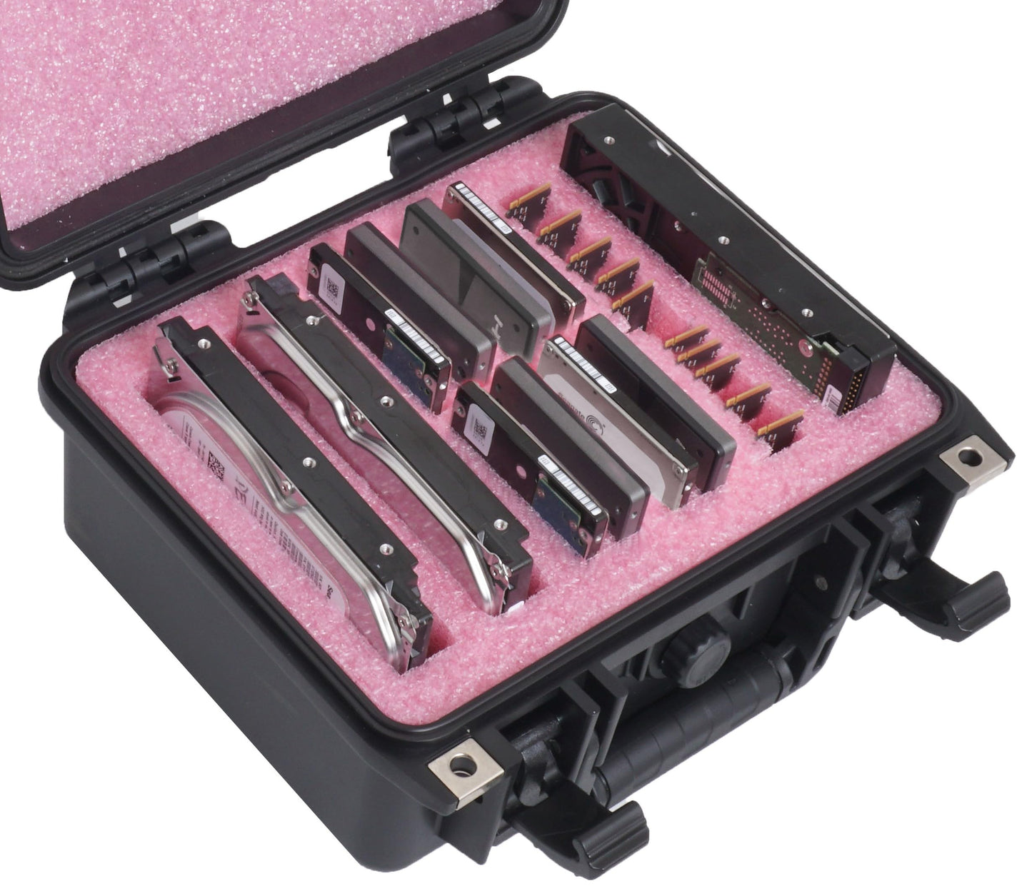 Case Club Anti-Static, Data-Safe Small HDD & SSD Internal Drive Storage Case. Hard-Shell, Waterproof, Airtight, Padlockable Cases Protects & Prevents