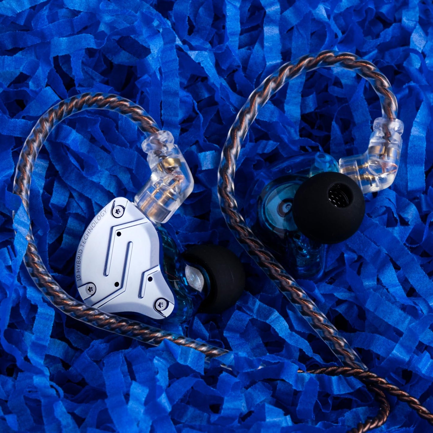 Linsoul KZ ZS10 Pro, 4BA+1DD 5 Driver in Ear Monitor, HiFi Wired Earbuds, Gaming Earbuds, Hybrid IEM Earphones with Stainless Steel Faceplate
