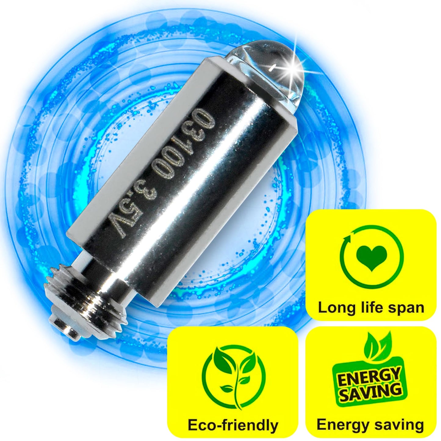 HQRP 3.5 V 2.5 W Halogen Bulb - Replacement for WA-03100-U WA-03100 WA-31 8000017 99-5014 - Compatible with Welch Allyn CA994 Carley 994 CL994