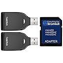 SanDisk Memory Card Reader (2 Pack) SD UHS-I Card Reader for SD/SDHC/SDXC Cards with USB 3.0 for Computers and Laptops (SDDR-C531-GNANN) Bundle
