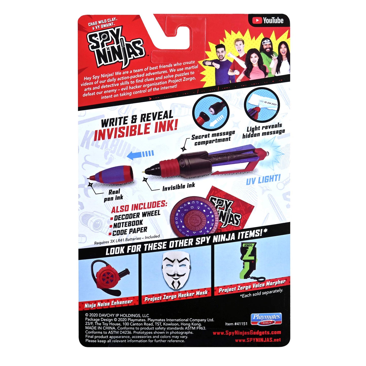 Spy Ninjas Secret Message Spy Gear, Pink