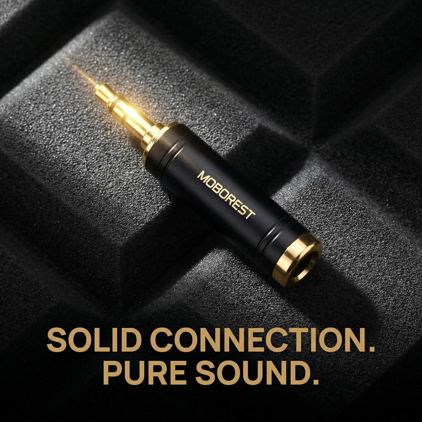 MOBOREST 3.5mm to 1/4 Adapter, Pure Copper 1/8 Inch Plug Male to 1/4 Inch (6.35mm) Jack Female Stereo Adapter, Can be Used for Conversion Headphone