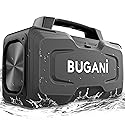 BUGANI Bluetooth Speaker, 80W Powerful Portable Wireless Speakers IPX7 Waterproof Speaker, Outdoor Loud Speakers with Handle 24H Playtime, Support