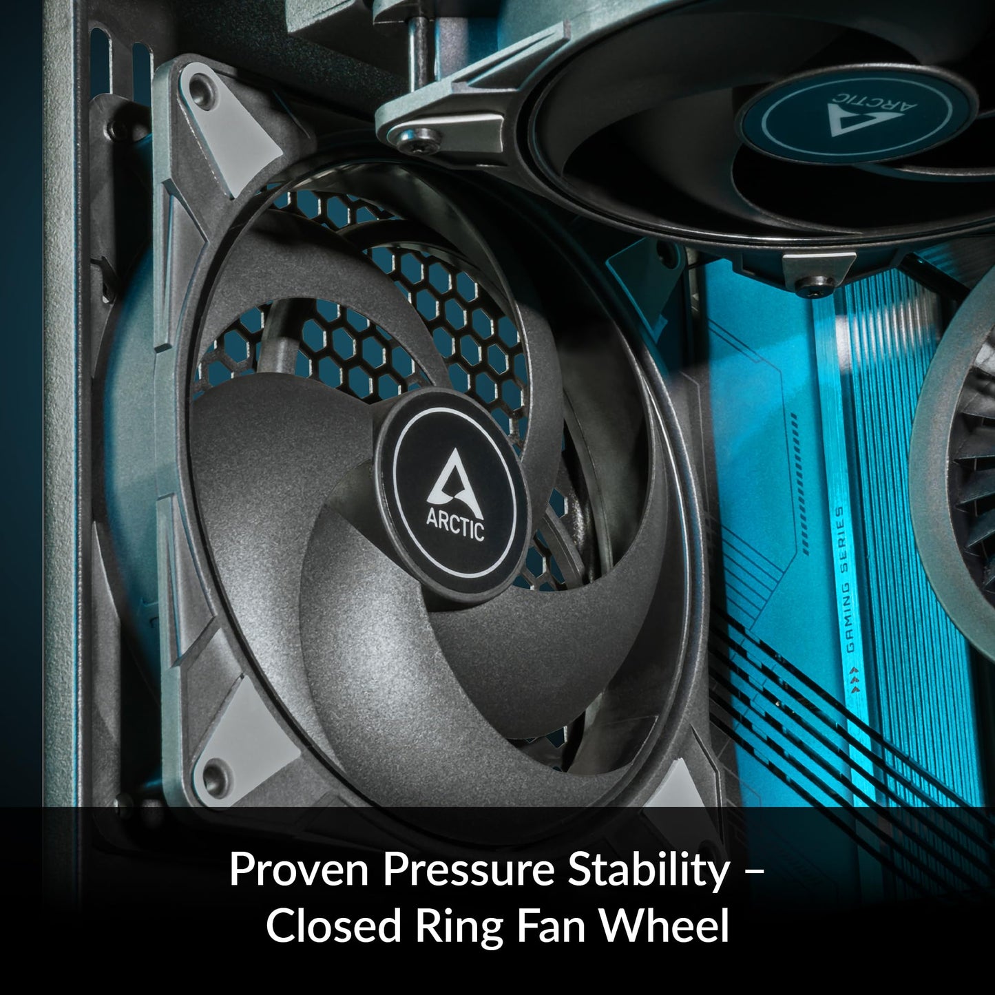 ARCTIC P14 Max - PC Fan, High-Performance 140mm Case Fan, PWM Controlled 400-2800 RPM, Optimised for Static Pressure, 0dB Mode - Black