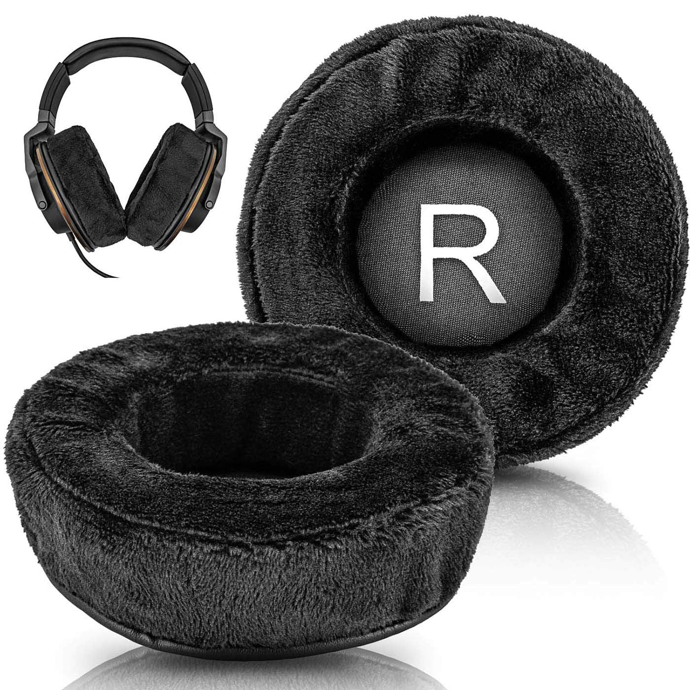 TRANSTEK Replacement Ear Pads Compatible with HD668B, SR850, ATH-A900, ATH-AD500X, ATH-A700, AD700X, AD900X, ATH-A990z, ATH-R70X, ATH D700X, AD1000X