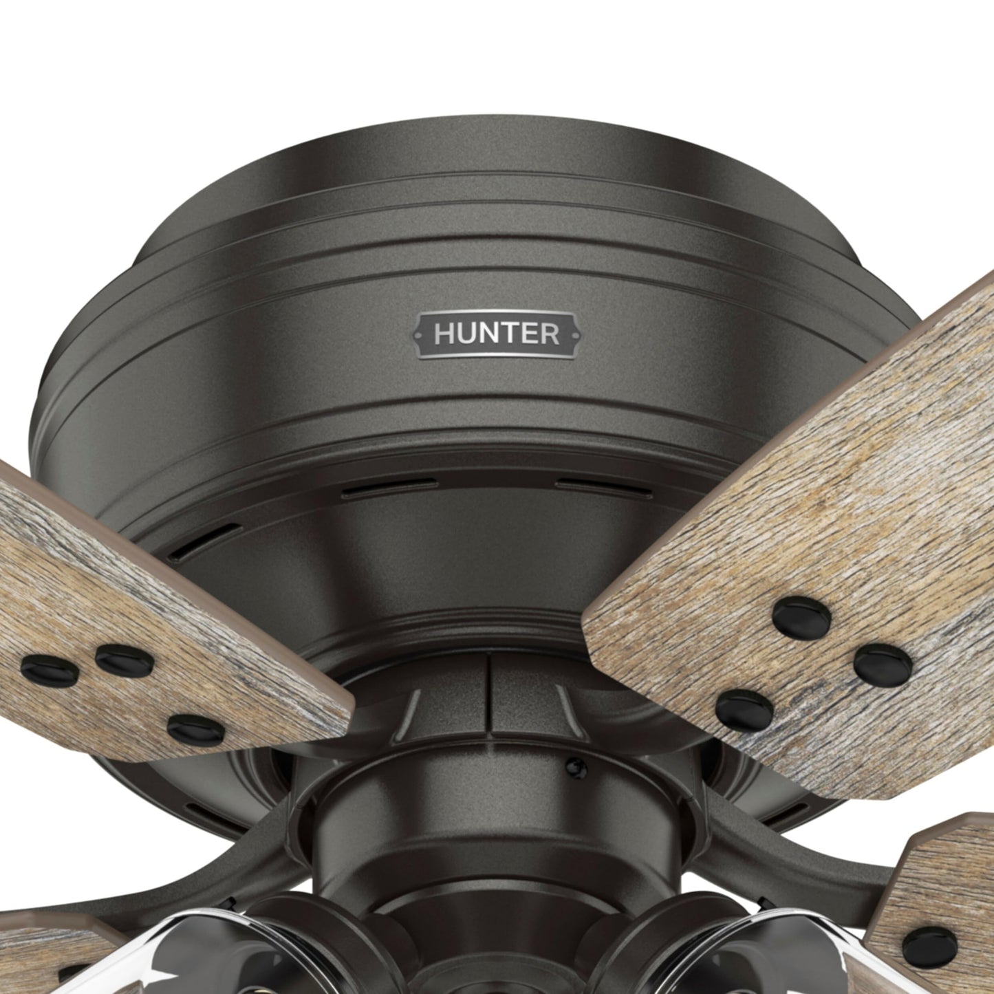 Hunter Fan 44 Inch Noble Bronze Indoor Ceiling fan with LED Light and Pull Chain for Bedroom, Living Room, Office, Basement, Kitchen, Dining Room