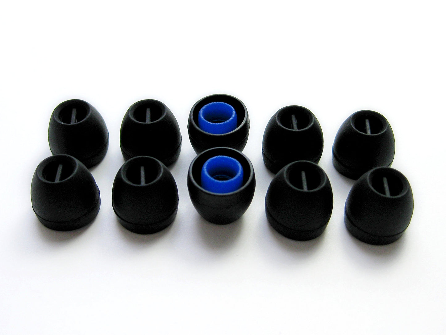 10pcs- (Sn-Sm) Earbuds Eartips Compatible with Skullcandy Smokin' Buds 1 2, Fix, Titan, 50/50, Heavy Medal, FMJ, INK'D, INK'D 2.0 Supreme Sound, NBA…