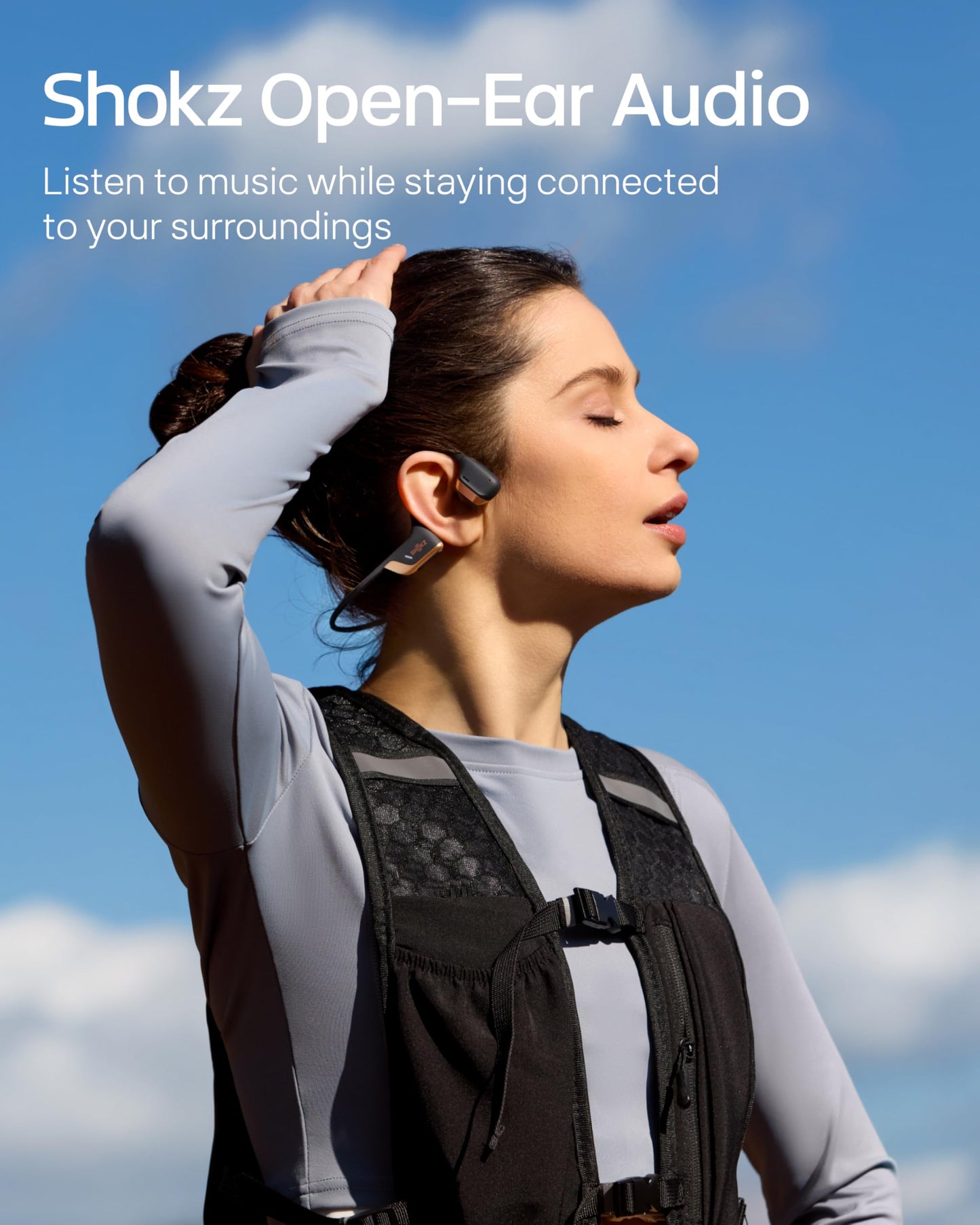 SHOKZ OpenRun Pro 2 Mini Bone Conduction Headphone, Rose Gold, Free Gym Bag