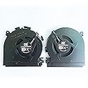 Fleshy Leaf CPU+GPU Cooling Fan Replacement for HP Spectre X360 15-CH Series (2 Fans, 15 decibels, 5 volts, 4-Pin, Plastic, Forced Air, Laptop)