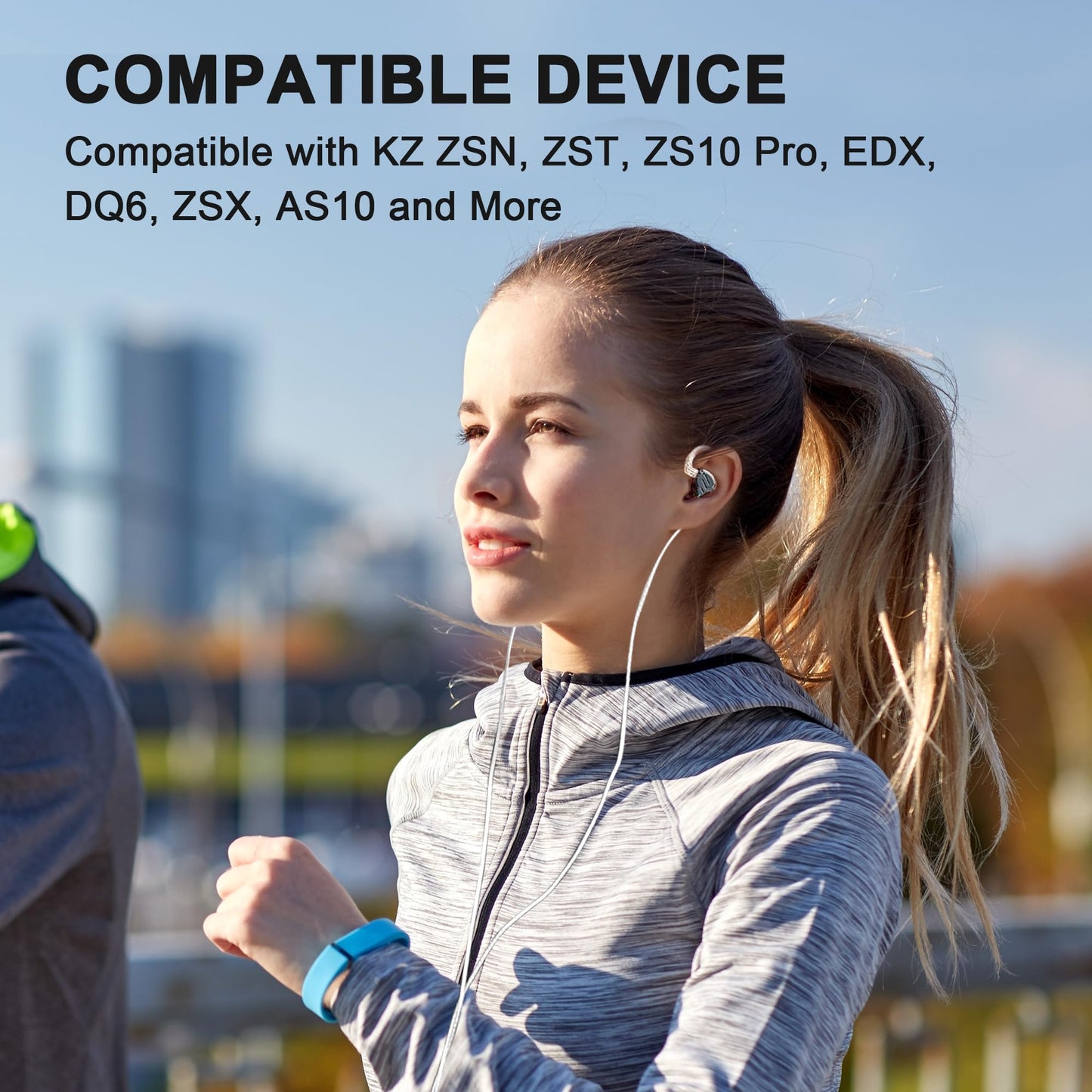 Replacement Ear Tips for KZ Headphone - 3 Pairs Silicone Eartips, Noise Isolation, for KZ All Series, for KZ ZSN, ZST, ZS10 Pro, EDX, DQ6, ZSX, AS10