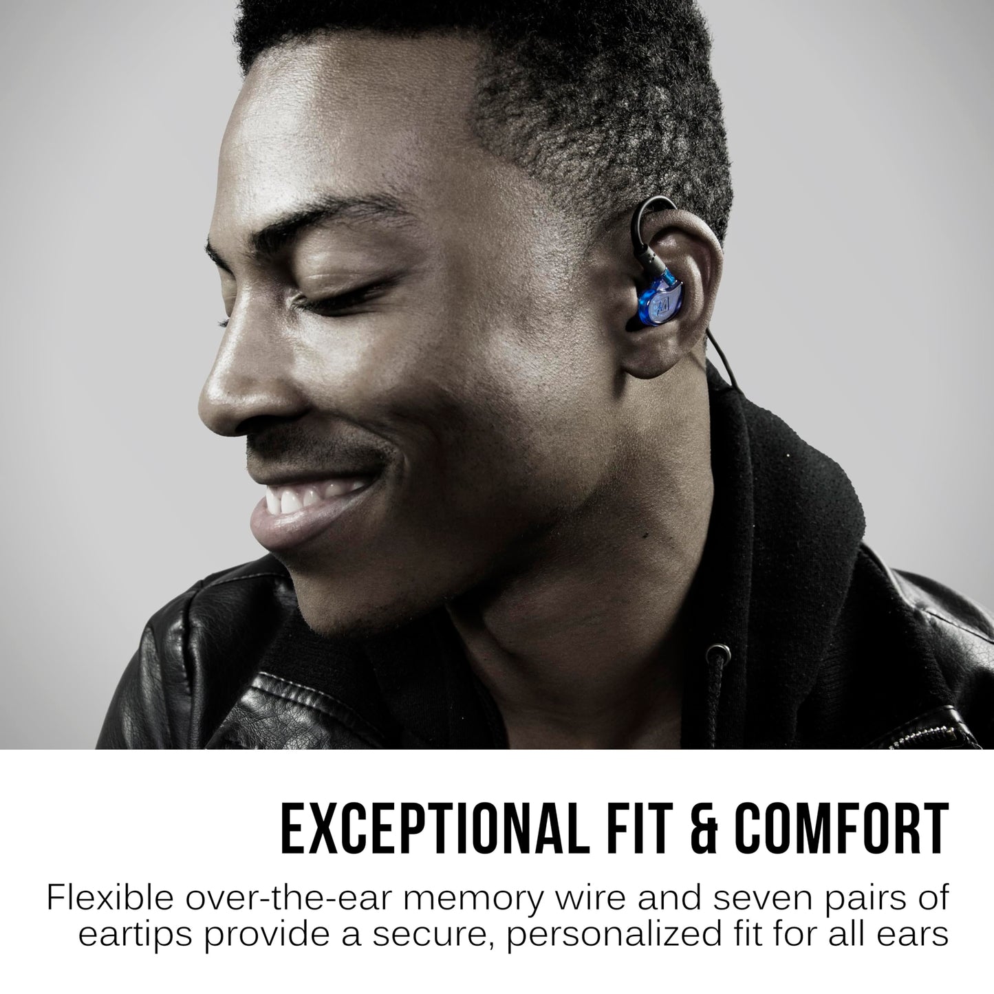 MEE audio M6 PRO In Ear Monitor Headphones for Musicians, 2nd Gen Model With Upgraded Sound, Memory Wire Earhooks & Replaceable Cables, Noise