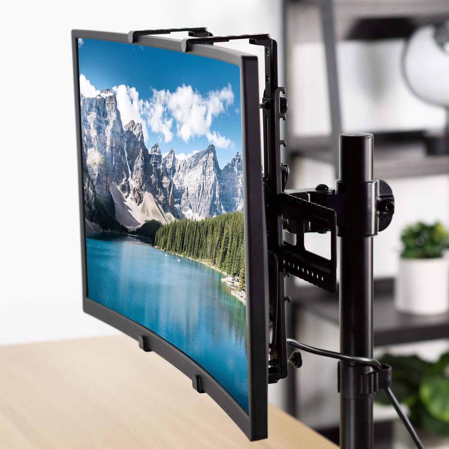 VIVO Universal Adapter VESA Mount Kit for 20 to 32 inch Flat and Curved Monitor Screens, 100x100mm Mounting Bracket, Black, MOUNT-UVM01