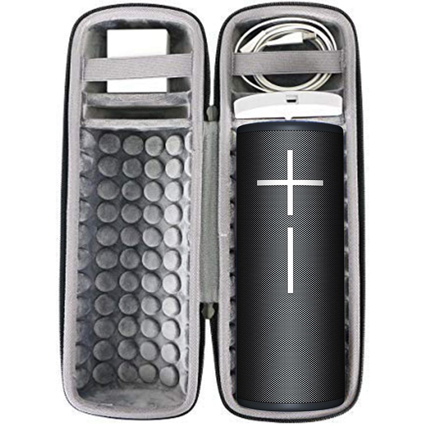co2CREA Hard Travel Case Replacement for Ultimate Ears UE MEGABOOM 4 MEGABOOM 3 Portable Bluetooth Wireless Speaker (Black case for Speaker