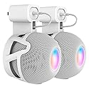CUHIOY Wall Mount for HomePod Mini, Built-in Cord Management Speaker Stand for Outlet Home Pod, Space-Saving Smart Plug Holder for Homepod, Safe