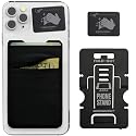 Phone Wallet Double Pocket Gecko - Adhesive Card Holder - Cell Phone Pouch - Stick on Spandex Pocket by Gecko - Carry Credit Cards and Cash