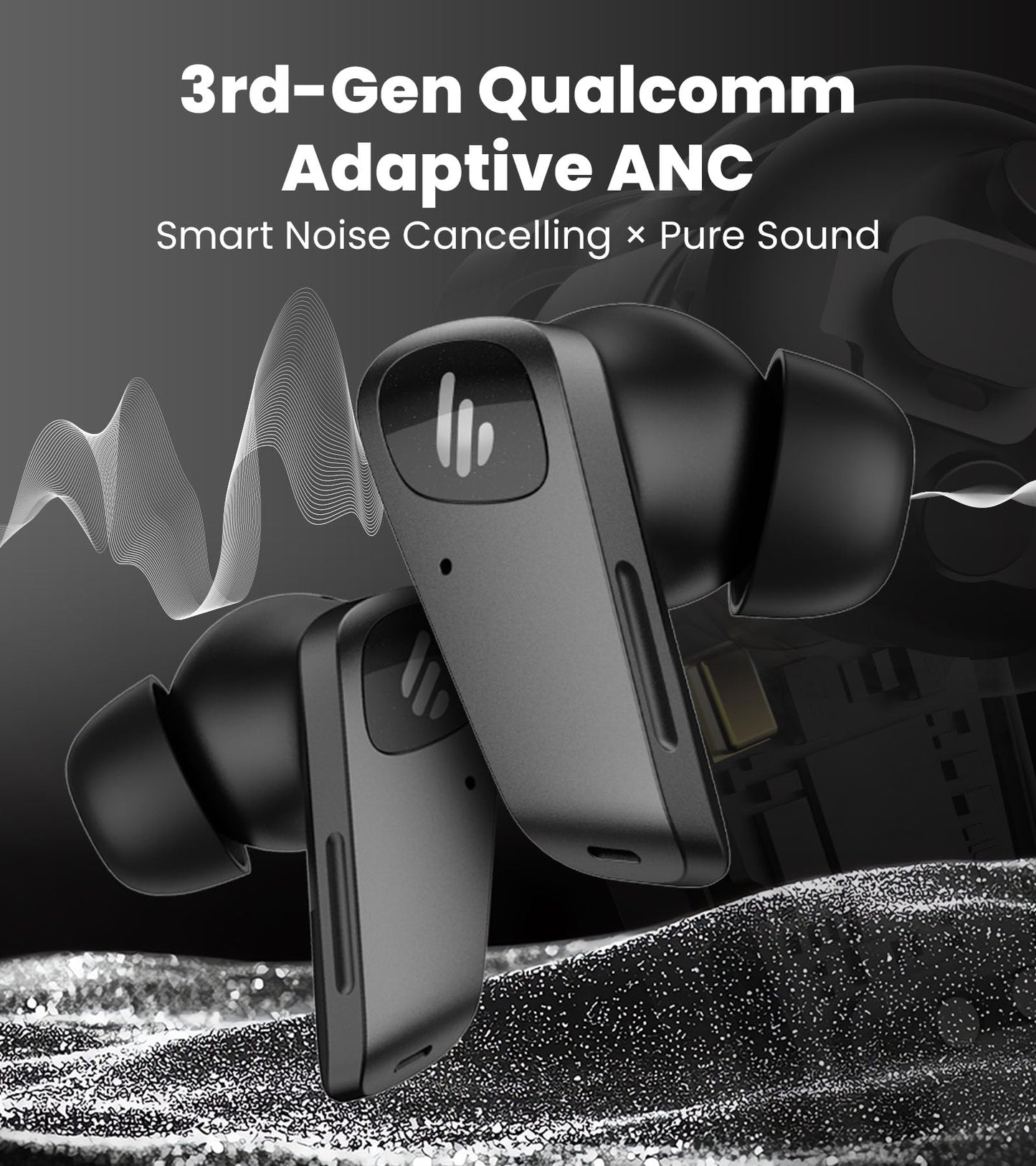 Edifier NeoBuds Planar TWS Earbuds - Hi-Res Wireless, 12mm Planar Magnetic Drivers, Snapdragon Sound, Hybrid ANC, Bluetooth 5.4 Dual Connection, 30H…