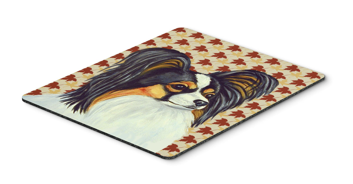 Caroline's Treasures LH9120MP "Papillon Fall Leaves Portrait Mouse Pad, Hot Pad or Trivet" for Home Office Gaming Working Computers Laptop Mouse