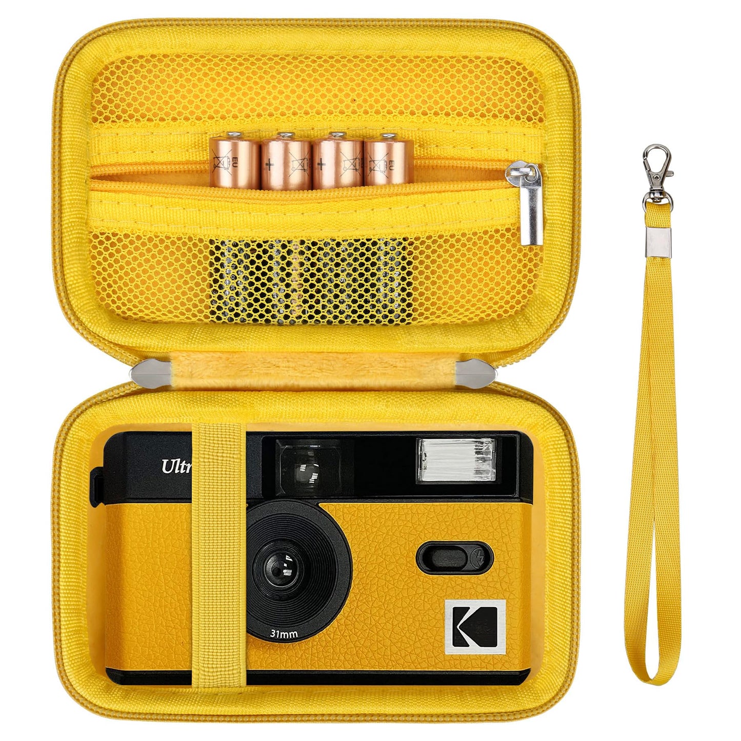 Supmay Hard Travel Case for Kodak F9/1 Shot/Ilford/Corex Reusable Ultra 35mm Film Camera, Protective Storage Carrying Case with Zipper Mesh Pocket