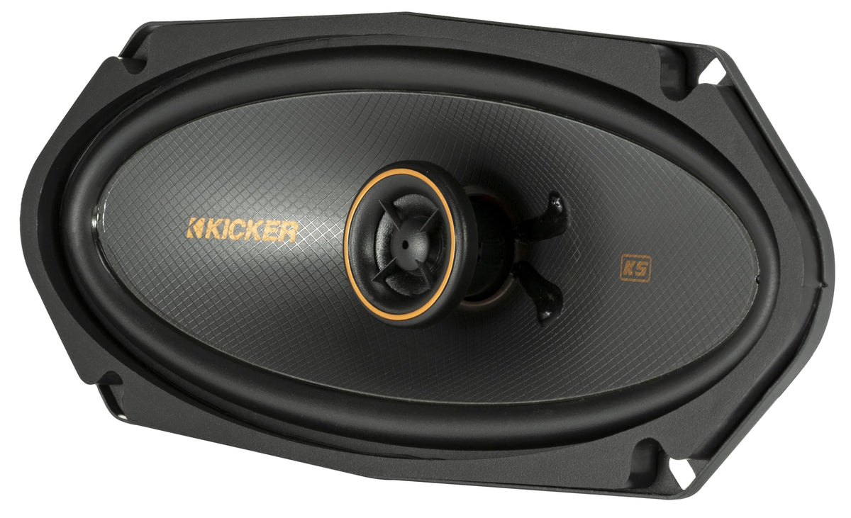 KICKER 51KSC41004 KS-Series 4x10 Coaxial Speakers with .5" tweeters, 4-Ohm, Pair
