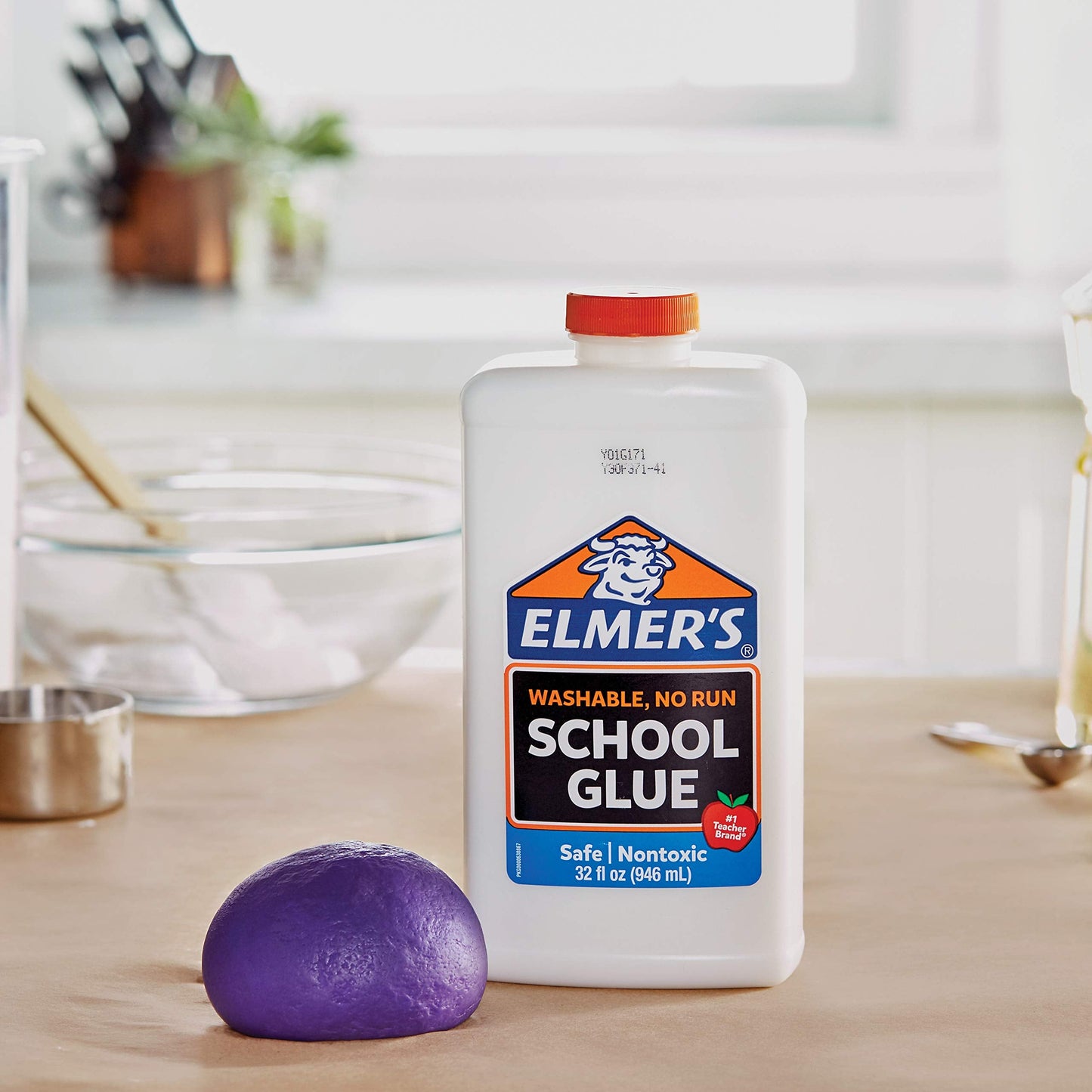Elmer's Liquid School Glue White Washable 32 Ounces - Great for Making Slime, #1 Teacher Brand