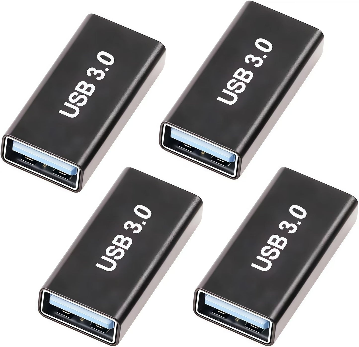 4Pack USB Female to Female Adapter for Connecting Two USB Male Ends Devices, Compatible with MacBook Pro/Air, IPad Pro Google Pixel,Apple Etc.