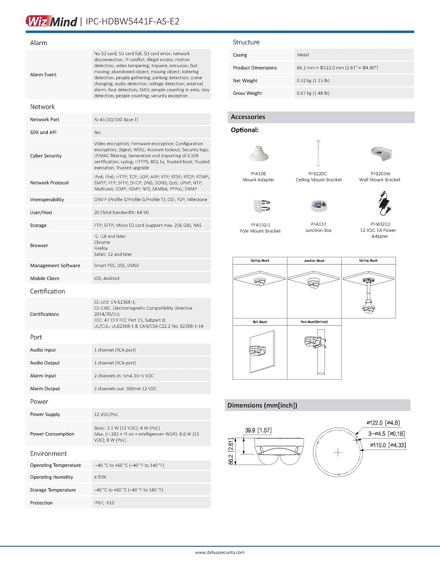 eSecure OEM 2 × 4MP Dual-Directional No-Splicing AI Network Camera, Deep Learning, 2.8mm Fixed Lens Security IP PoE Multi-Sensor Face Detection SMD