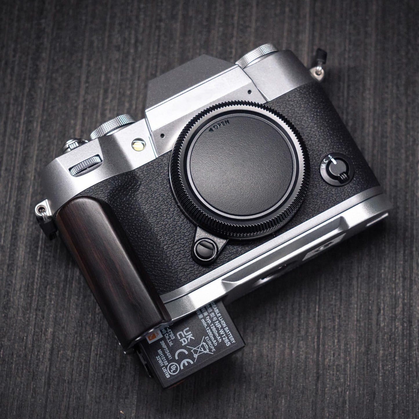 Iborrys L-Shaped Camera Handle ?Compatible with FUJIFILM X-T50 XT50 Camera ?Precious Vintage Solid Wood | Handcrafted by Experienced Artisans (African