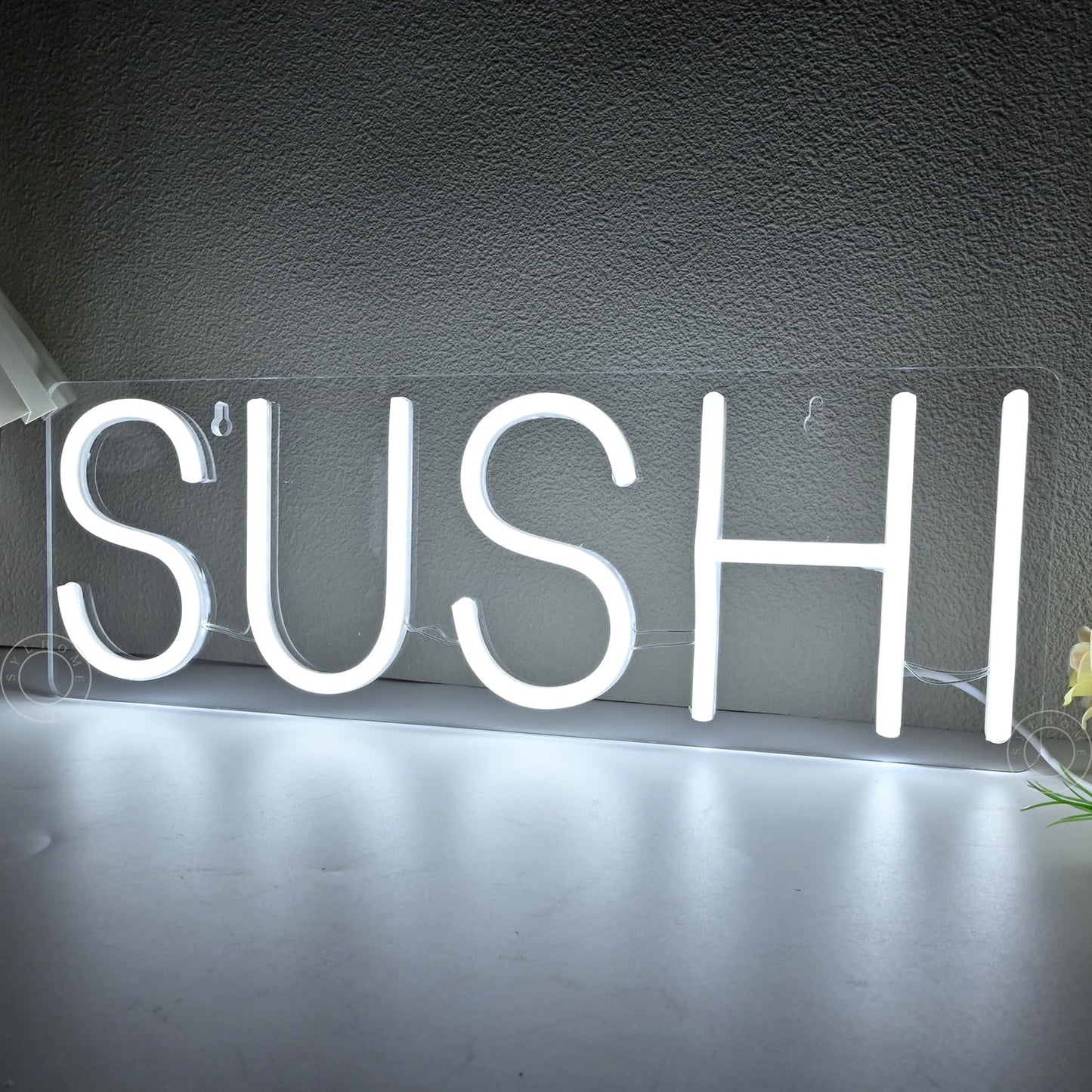 SYLHOME Sushi Led Neon Light Sign Business Light Up Sign Wall Windows Hanging Decor Restaurant Advertising Banner Sushi Table Japanese Themed Party