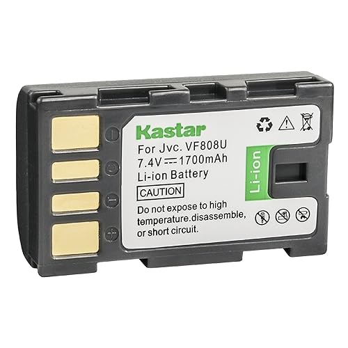 Kastar BN-VF808 Battery (1-Pack) for JVC BN-VF808 BN-VF808U BN-VF815 BN-VF815U BN-VF823 BN-VF823U and JVC MiniDV, Everio specified camcorders (Detail