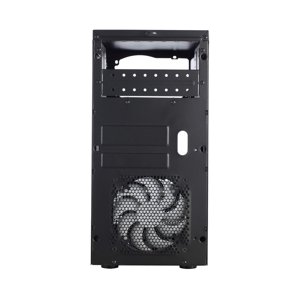 Fractal Design Core 1100 - Mini Tower Computer Case - mATX - High Airflow and Cooling - 1x 120mm Silent Fan Included - Brushed Aluminium - Black