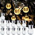 SOLPEX 12 Pack Hanging Solar Lights Outdoor,Solar Outdoor Lights Decorative, Solar Powered Waterproof Light, Hanging Globe Light for Garden, Yard