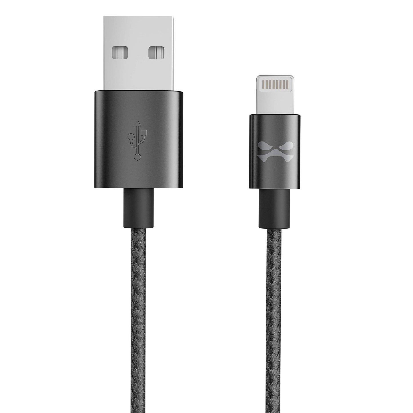 Ghostek NRGline 6FT Lightning Cable MFI Certified Charger Durable Nylon Braided - Black