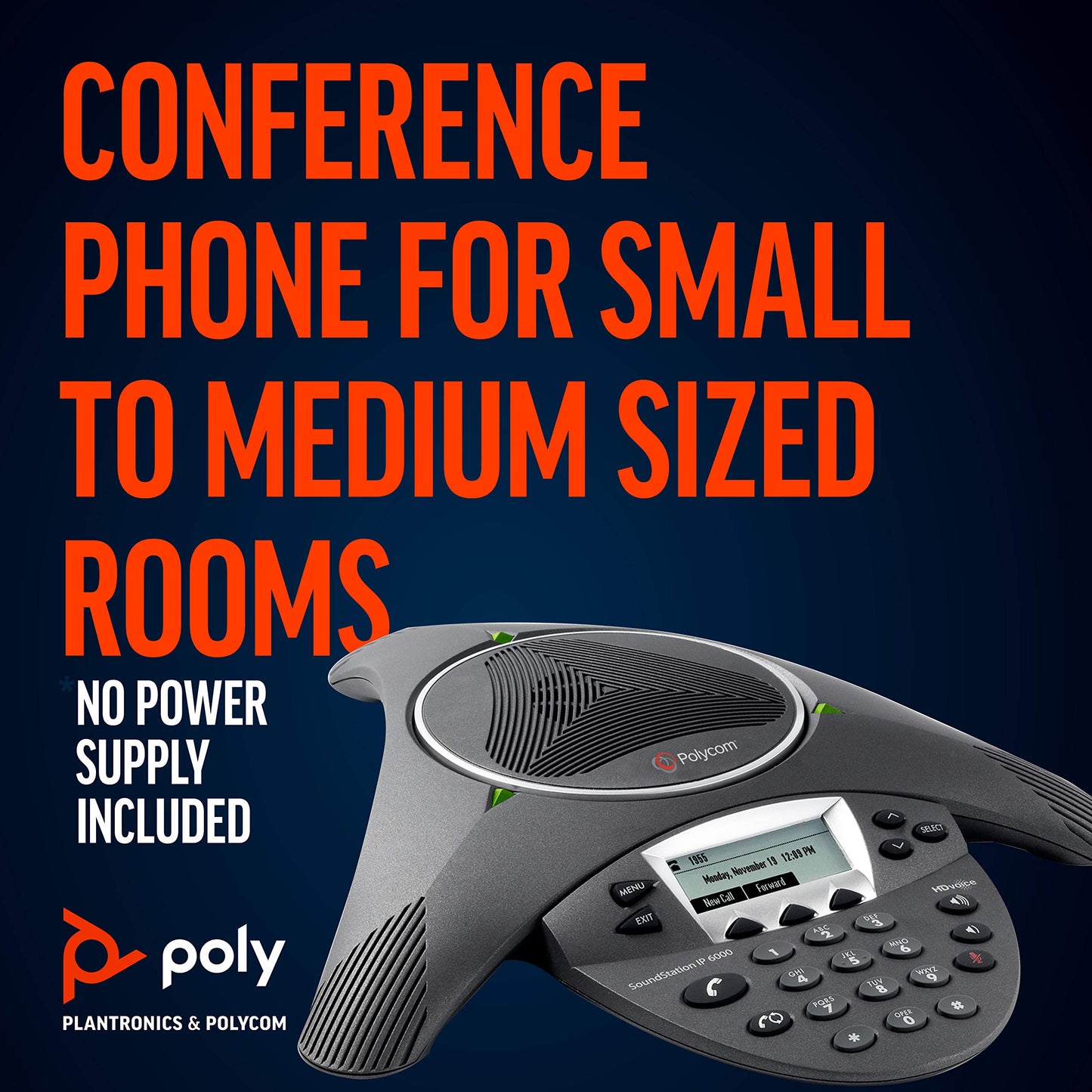 Polycom Soundstation IP 6000 2200-15600-001 For Poe - No Power Supply Included