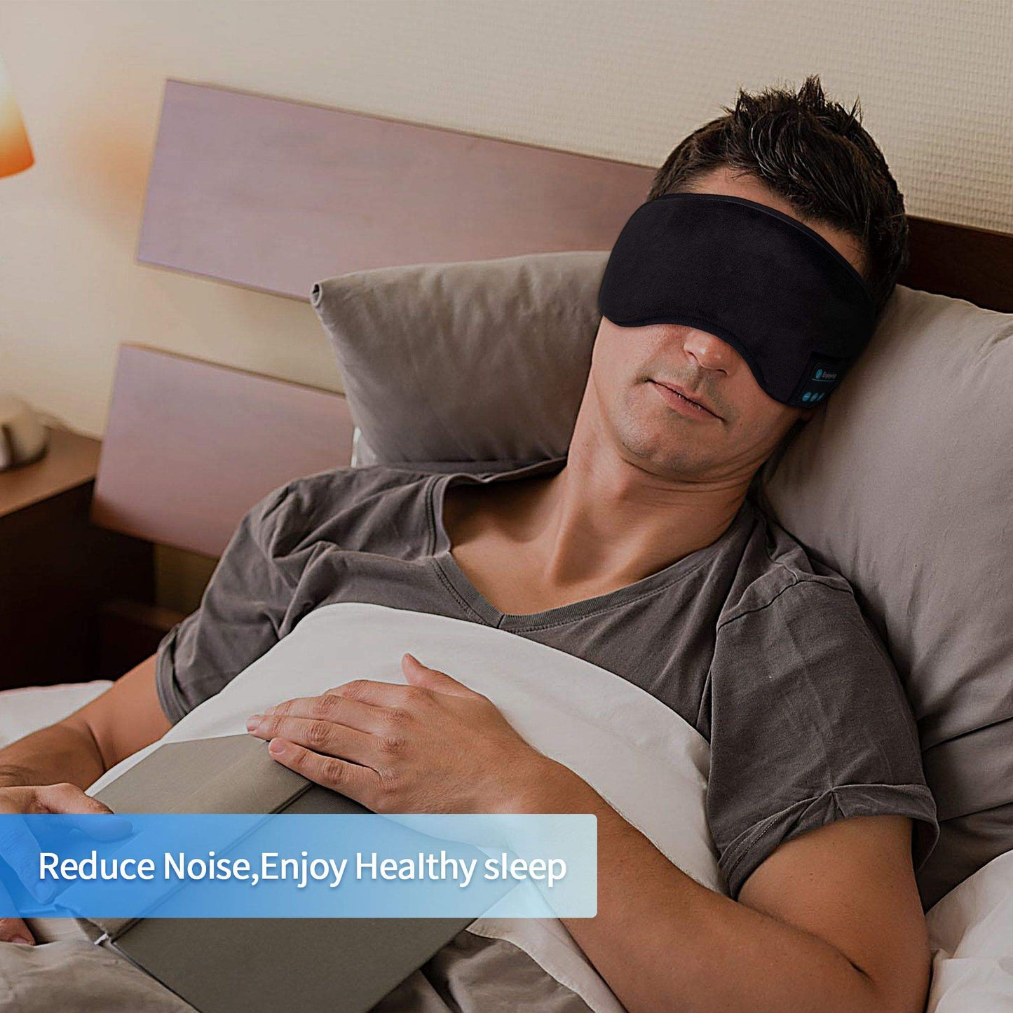 Voerou Sleep Headphones 5.2 Bluetooth Sleep Mask with Music and Ultra Thin Speakers Perfect for Sleeping, Air Travel,Meditation and Relaxation,Unique…