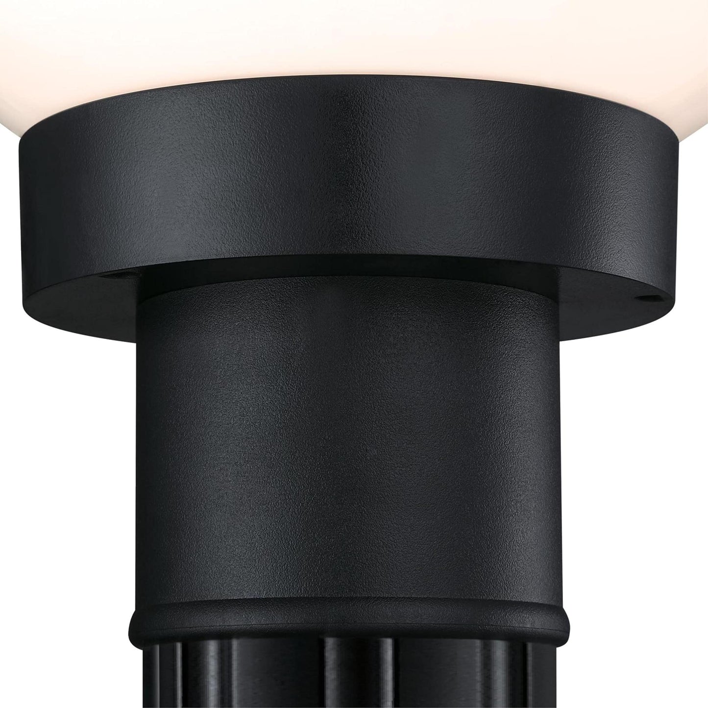 Westinghouse 6123000 Traditional One Light Post-Top Lantern, Black Finish, Opal Acrylic Globe