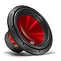 Audiopipe 12" Eye Candy Aluminum Cone Subwoofer (TXX-APD-12RD), Superior Performance, 1600 Watts, 120 Oz Magnet, BASV Voice Coil, Aluminum Basket