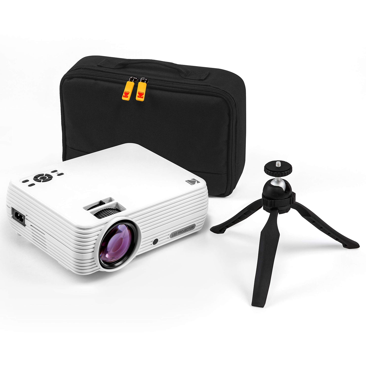 KODAK FLIK X7 Home Projector (Max 1080p HD) with Tripod, & Case Included | Compact, Projects Up to 150” with 720p Native Resolution & 30,000 Hour