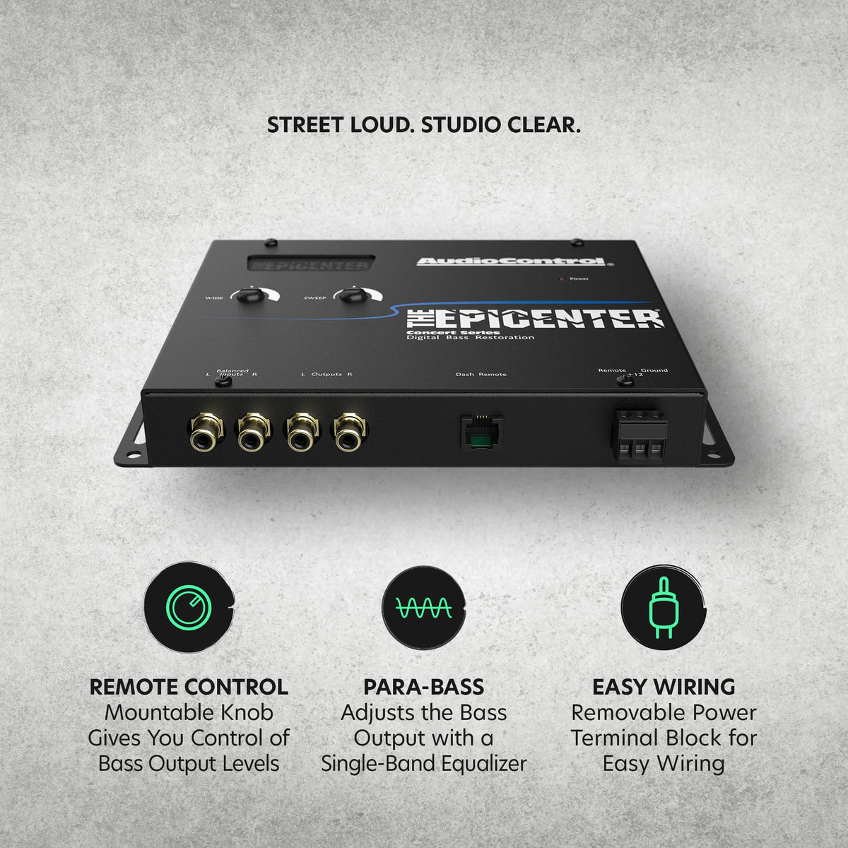 AudioControl The EPICENTER Concert Series Bass Restoration Processor, Black