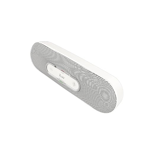 iLuv Rollick Portable Wireless Bluetooth Stereo Speaker with 3.5mm Aux Input for the iPhone 6S/6 & Samsung GALAXY S6/S5; Also compatible with other