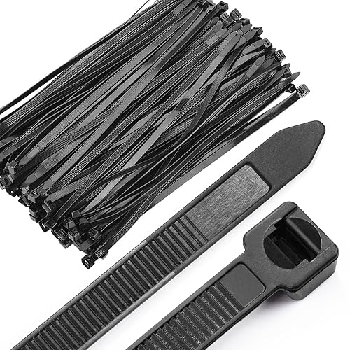 OneLeaf Cable Ties 12 Inch Heavy Duty Zip Ties with 120 Pounds Tensile Strength for Multi-Purpose Use, Self-Locking UV Resistant Nylon Tie Wraps