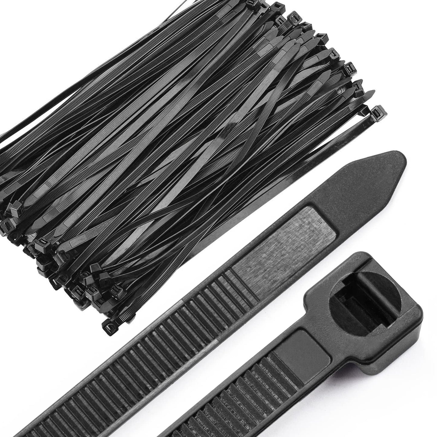 OneLeaf Cable Ties 12 Inch Heavy Duty Zip Ties with 120 Pounds Tensile Strength for Multi-Purpose Use, Self-Locking UV Resistant Nylon Tie Wraps