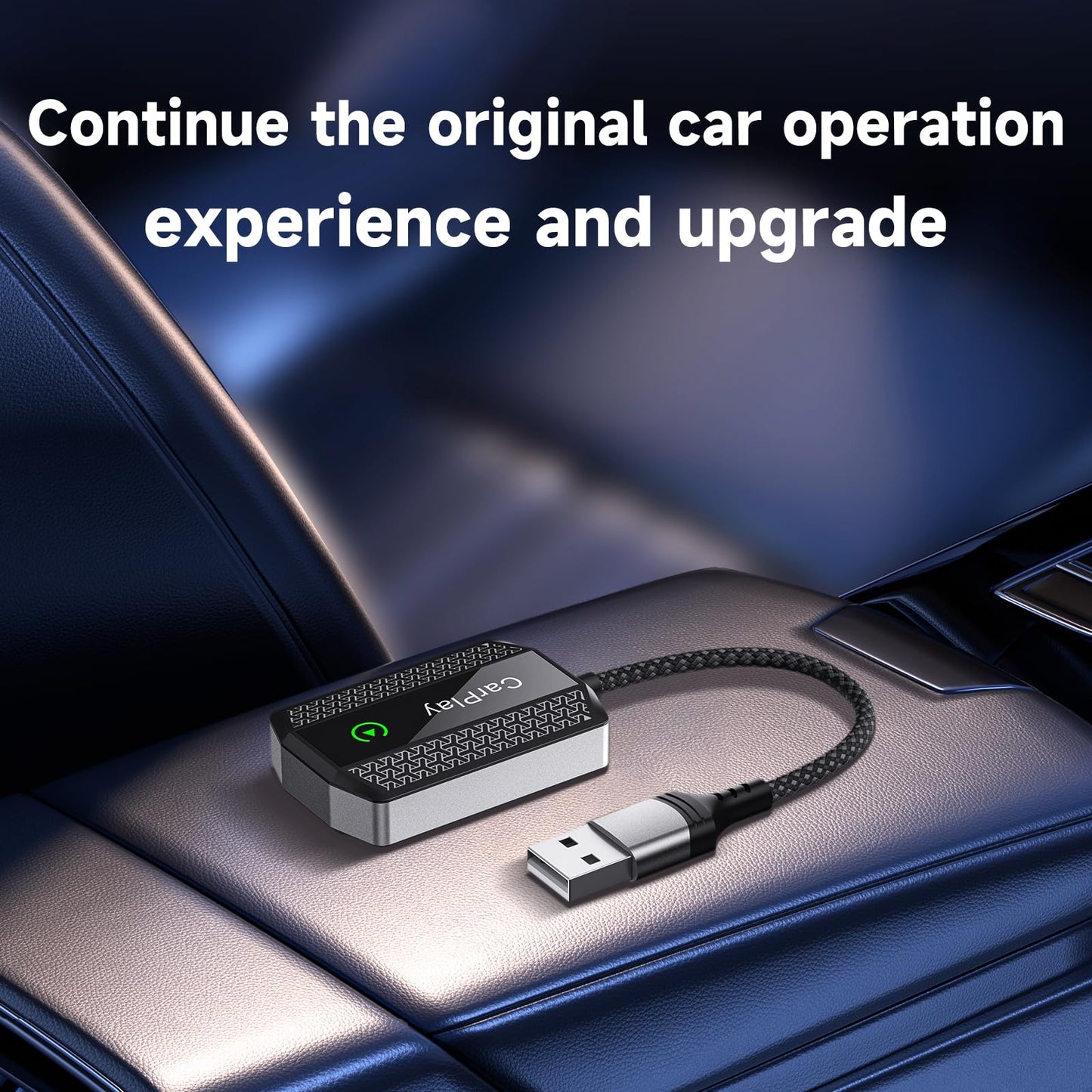 Upgrade Wireless CarPlay Adapter - Converts Wired to Wireless for iPhone, Compatible with iOS 10+ and Cars from 2016, Plug & Play, Stable Control
