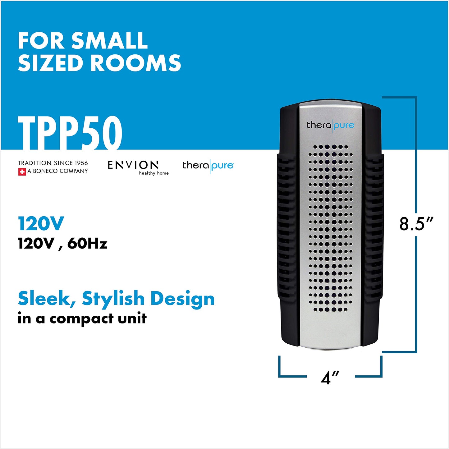 ENVION - Therapure TPP50 Ionic Pro Mini Plug-In Air Purifier (Black)