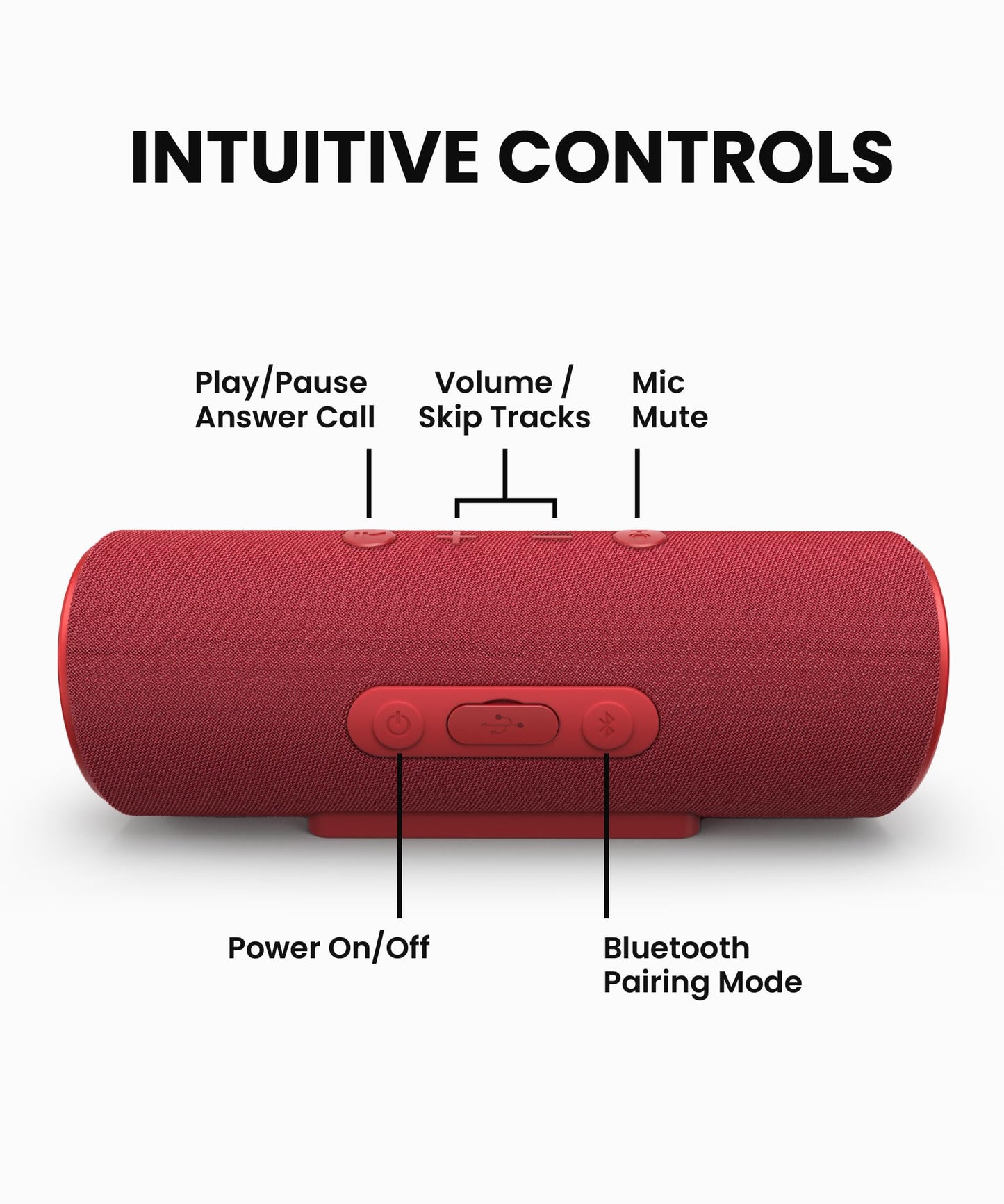 Cleer Scene Portable Bluetooth Speaker,IPX7 Waterproof,Powerful Sound and Deep Bass,Built-in Echo and Noise Canceling Microphone,12 Hours Battery,for
